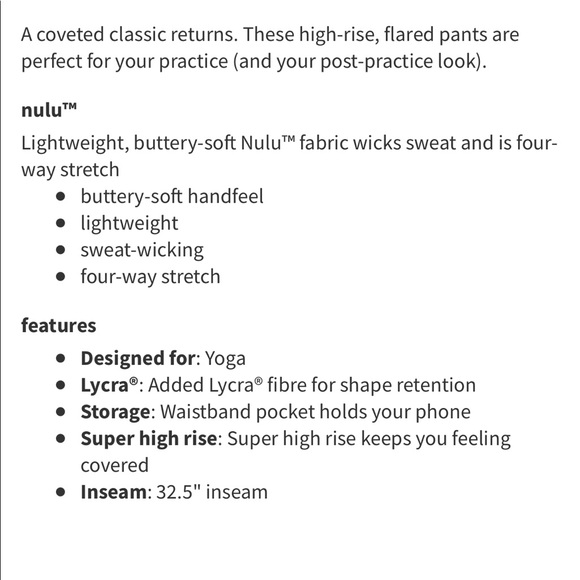 NWT Lululemon Groove Pant Flare Super High-Rise *Nulu Brier Rose Size 12 - Picture 8 of 9